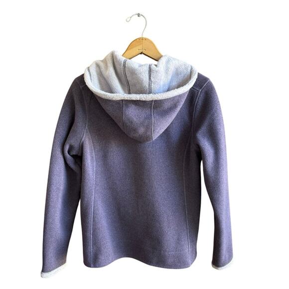 The North Face Purple Hooded Zip Up Jacket Fully Lined Coat Warm Women’s Medium - Picture 2 of 13